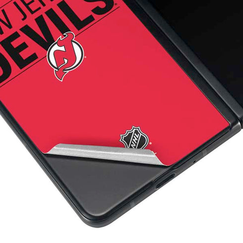 NHL New Jersey Devils Lineup Galaxy Z Fold3 5G Skin